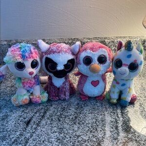 Colorful Plush Beanie Boo Set
